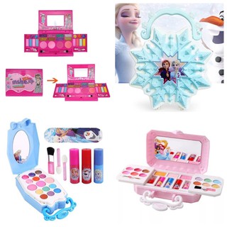 แต่งหน้าเด็ก สีชมพู สีฟ้า เครื่องสำอางค์ ปลอดภ DISNEY CHILDREN COSMETIC GIRL PRINCESS MAKEUP