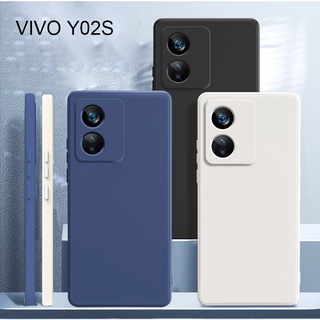 เคสโทรศัพท์ซิลิโคน TPU แบบนิ่ม ทรงสี่เหลี่ยม ป้องกันกล้อง สําหรับ Vivo Y02s Y35 Y16 V23 5G V23e T1X Y33T Y21T Y33S Y21S 4G T1 5G