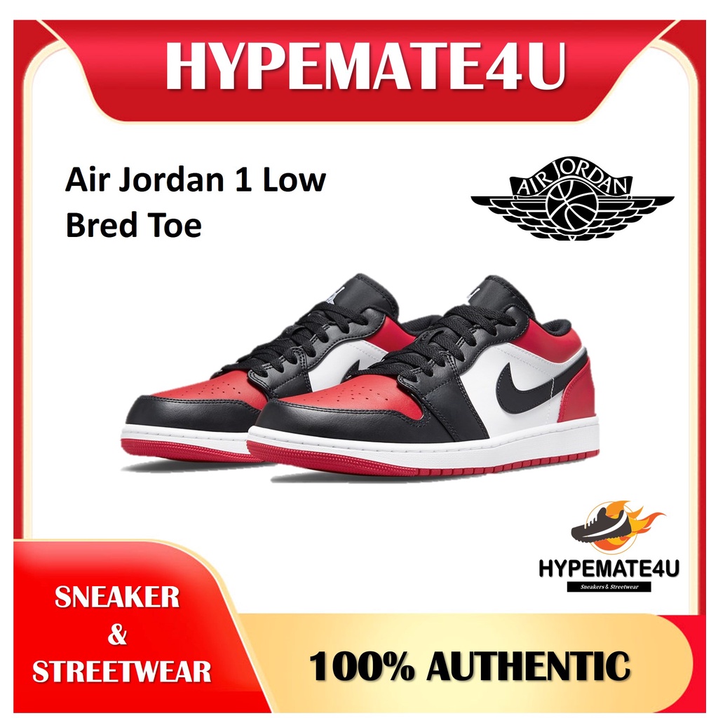 Air Jordan 1 Low Bred Toe⁣