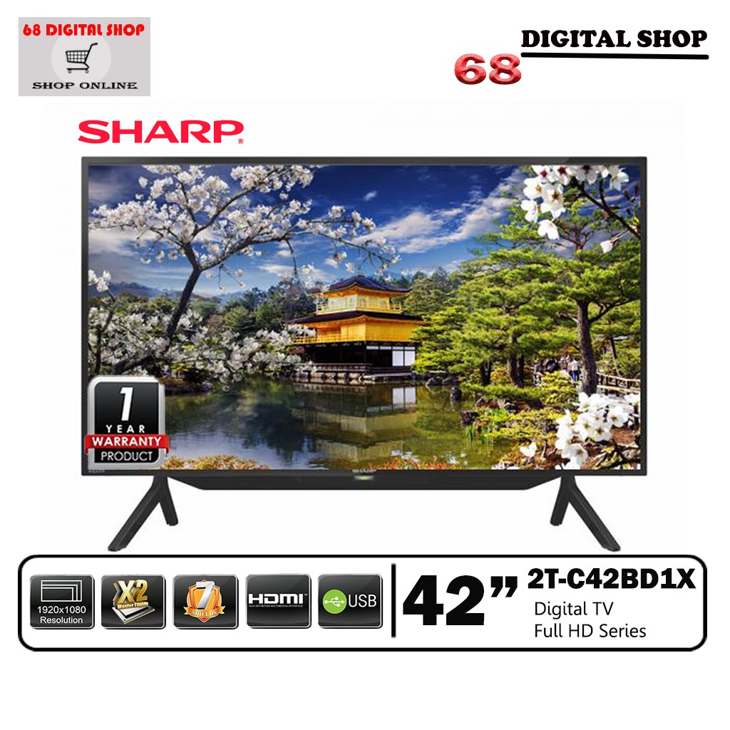 SHARP AQUOS LED Full HD Digital TV ( 42BD1X ) 42 นิ้ว รุ่น 2T-C42BD1X