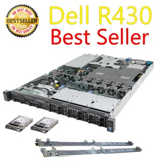 (ส่งฟรี รับประกัน 1 ปี ออก vat ได้) Dell Server R430 CPU E5-2620V3*2 SAS600GB*2 RAM32/64GB RAID H330/H730 Dual PSU*2