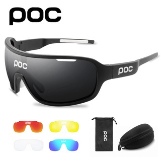 POC 4 เลนส์แว่นตาขี่จักรยานแฟชั่นผู้ชายผู้หญิงแว่นตากีฬาแว่นตากันแดด Mountain Road Bike แว่นตา POC MTB จักรยานขี่จักรยาน Glasses