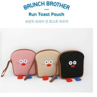 💗ราคาถูกที่สด+พร้อมส่ง💗บรันช์บราเทอร์ Run toast pouch ( Brunch brother)ถ่ายจากสินค้าจริง