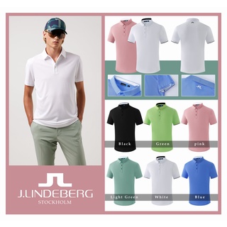 Golf J.lindeberg เสื้อโปโลแขนสั้น ระบายอากาศ แบบแห้งเร็ว เหมาะกับฤดูร้อน สําหรับผู้ชาย 2022 6HCQ FF2J