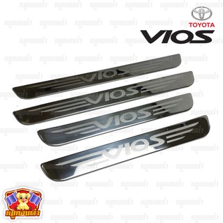 Toyota Vios03-06 (LA) สแตนเลส ชายบันได, สครับเพลท, กันรอย