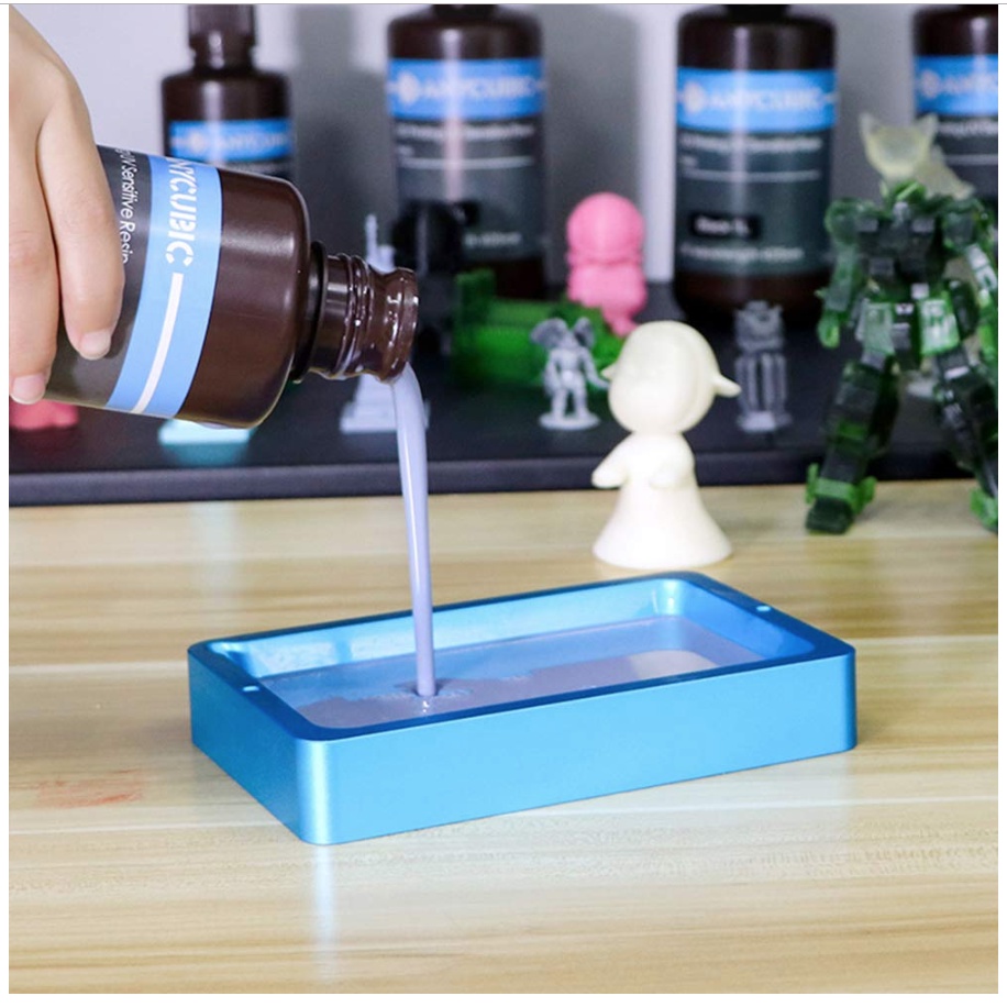 Resin Anycubic UV เรซิ่น สีเทา สำหรับเครื่องพิมพ์สามมิติขนาด 1000 ML  แข็งเร็ว 405UV เรซิ่นวัสดุการพิมพ์สำหรับ3DPrinter