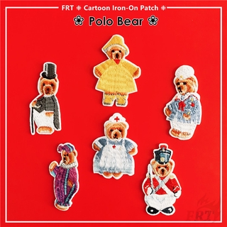 ☸ Polo Bear Series 01 ：Fancy Drag - Cartoon Fashion Iron-On Patch ☸ 1Pc DIY Sew on Iron on Badges Patches