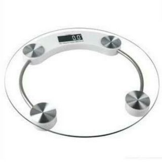 BEST Electronic weight scale เครื่องชั่งน้ำหนักดิจิตอล กระจกใส (white)