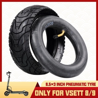 (1 เซ็ท) ยางนอกพร้อมยางในสกู๊ตเตอร์ Outer and Inner Tire for Electric Scooter 8.5x3 Inch Pneumatic Tire