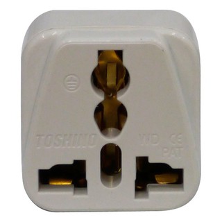 ปลั๊กแปลง 3 ขากลม TOSHINO PS-18B  ADAPTER PS-18B TOSHINO