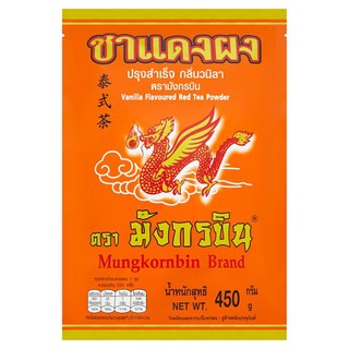 🔥สินค้าขายดี!! มังกรบิน ชาแดงผงปรุงสำเร็จ กลิ่นวนิลา 450กรัม Flying dragon red tea, Vanilla flavored powder 450 grams