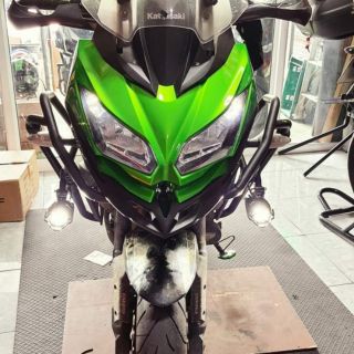 ปากนก versys650 อุปกรณ์เพิ่มแรงลมกดหน้ารถ