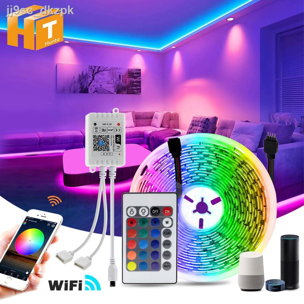 Led Strip 5050 RGB Light DC12V 5m 10m 15m Flexible Decorative Lampu