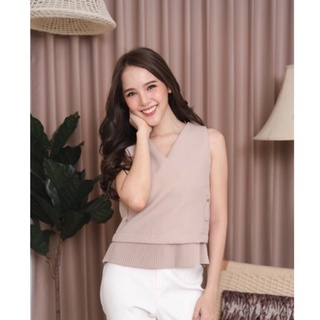 pleat top (beige, white, black)