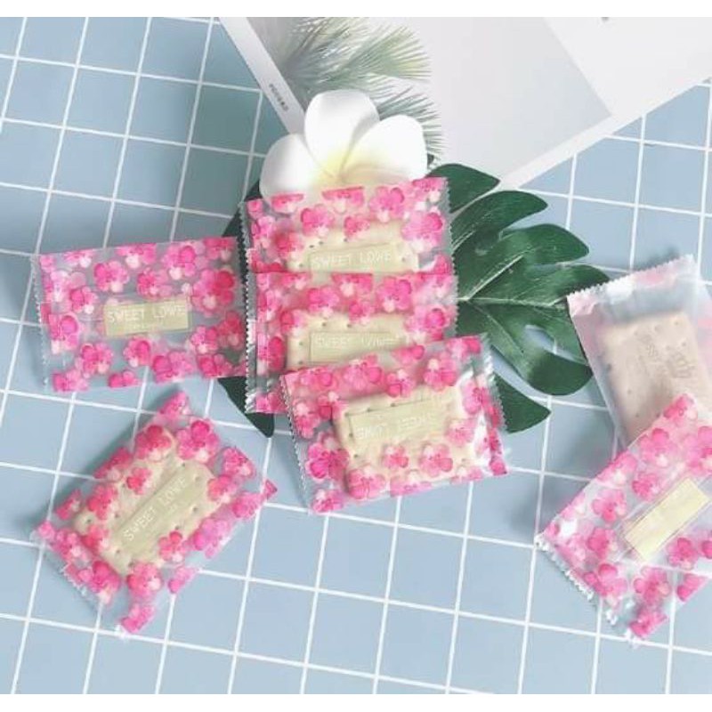 SALE!!ถุงใส่คุ๊กกี้ถุงซีลขนาด 7*10cm มีให้เลือกหลายลายใช้คู่กับเครื่องซีลปิดผนึกปากถุงขนม - รูปที่ 3