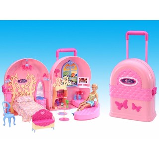 Candy Shop บ้านตุ๊กตากระเป๋าเเปลงร่าง Barbie Doll Bag