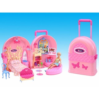 Candy Shop บ้านตุ๊กตากระเป๋าเเปลงร่าง Barbie Doll Bag