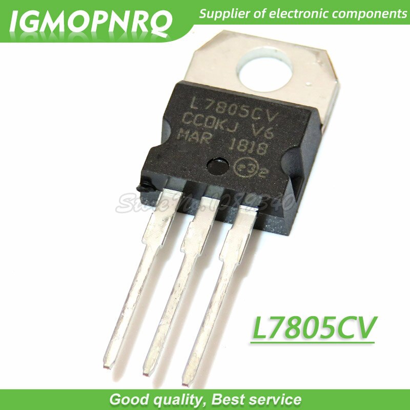 20pcs L7805CV L7805 KA7805 MC7805 เครื่องปรับแรงดันไฟฟ้า 5V 1.5A TO-220 ใหม่เดิม