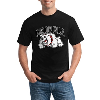 ถูกสุดๆขายส่ง เสื้อยืดลําลอง แขนสั้น พิมพ์ลาย Georgia Atlanta Bulldog หลายสี สําหรับผู้ชาย