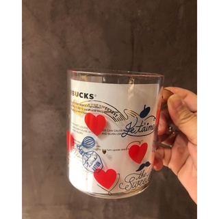 starbucks valentine 2022 paris motif glass 12 oz