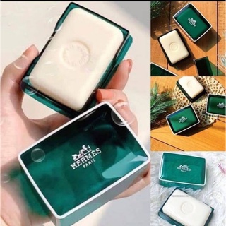 Hermès Eau DOrange Verte Perfumed Soap 50g. (พร้อมกล่องวางสบู่ตามรูปเลยจ้า)