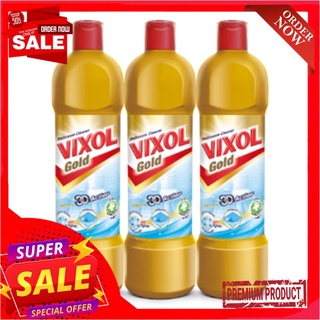 วิกซอล โกลด์ น้ำยาล้างห้องน้ำ สูตรขจัดคราบ 3D Action 450 มล. x 3 ขวดVixol Gold Bathroom Cleaner 3D Action 450 ml x 3 Bot