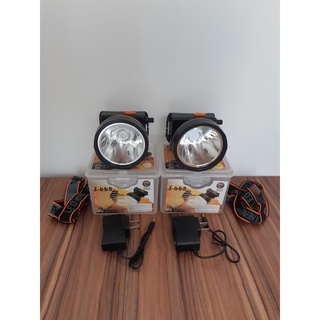 (S-668 แพ็คคู่ 2 ชิ้น) ไฟฉายคาดหัว อึด 3600 มิลลิแอมป์ 1000 W ชาร์จไฟได้ใช้งานลุยฝนได้ หัวไฟฉาย ไฟฉายLED ไฟกรีดยาง