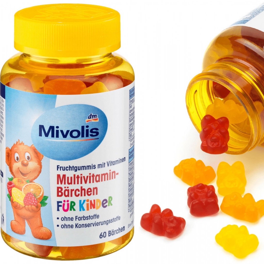 เยลลี่วิตามินสำหรับเด็ก Mivolis by DM Multivitamin Gummy