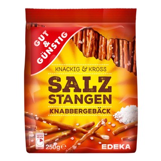 Gut &amp; Guenstig Salz Stangen 250g ซัลซ์ สแตนเกนบิสกิตแท่ง 250กรัม