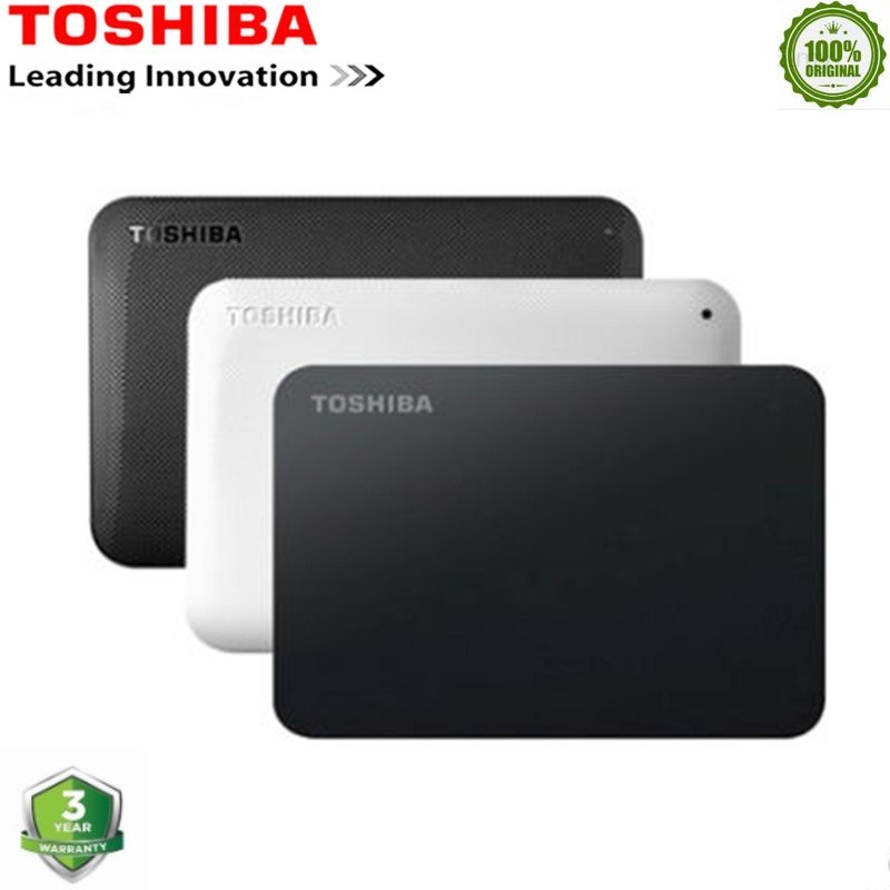 (3 YRS WARRANTY) TOSHIBA CANVIO READY / BASIC 1TB / 2TB /3TB / 4TB USB3.0 EXTERNAL HARD DISK (BLACK)