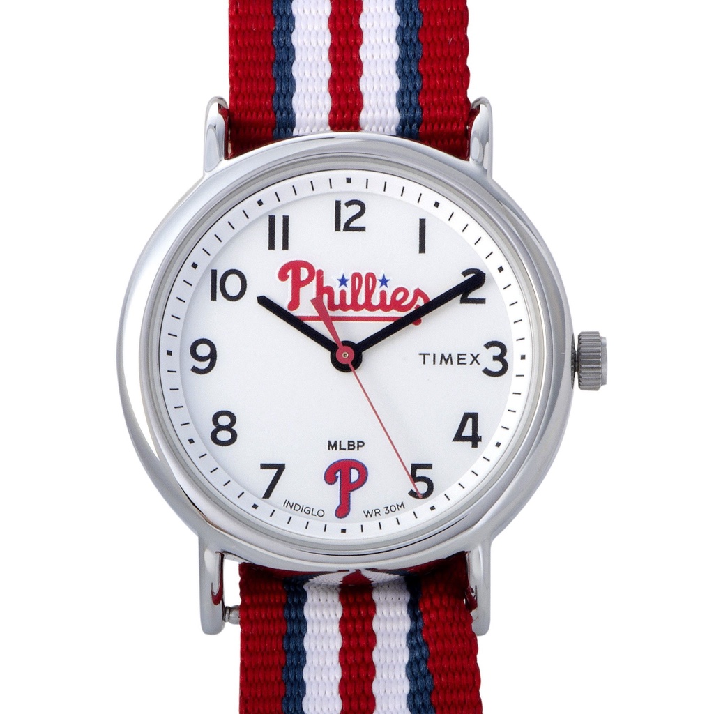 Timex TW2T55100 Weekender MLB Tribute Collection  นาฬิกาข้อมือผู้ชายและผู้หญิง สีแดง/ขาว | Shopee Thailand