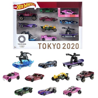 โมเดลรถเหล็ก Hotwheels ชุด OLYMPIAD TOKYO 2020 แพ็ค10คัน ครบชุด ลิขสิทธิ์แท้ HW