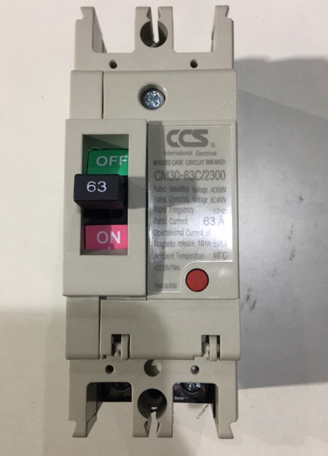 เบรกเกอร์ 2P 30A,50A,63A,100Aตัวใหญ่ หน้าขาว CCS NO-FUSE BREAKER - รูปที่ 3