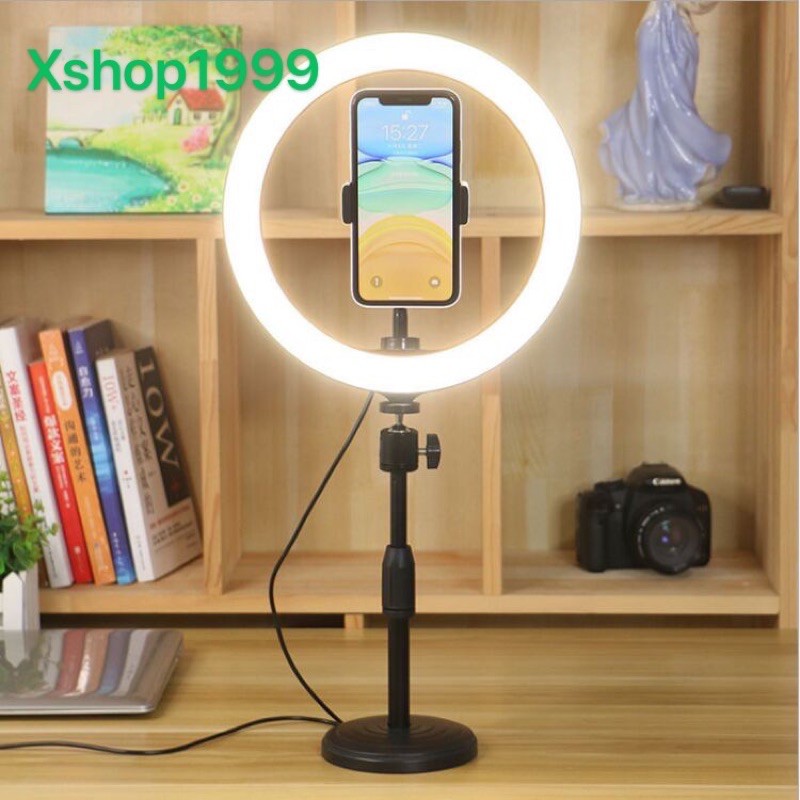 ขาตั้งไฟไลฟ์สดขาเหล็ก ขาตั้ง+หลอดไฟ LED 10นิ้ว | Shopee Thailand