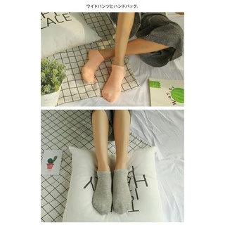 ถุงเท้าข้อสั้น หลากสี 10สีให้เลือก ถุงเท้าแฟชั่น NO.15