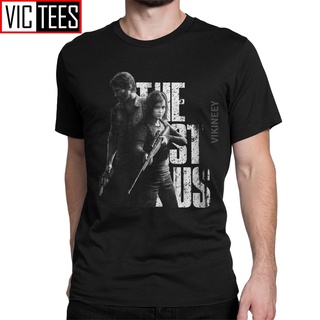 เสื้อยืดผ้าฝ้าย พิมพ์ลาย The Last Of Us Ellie And Joel สไตล์วินเทจ โอเวอร์ไซซ์ สําหรับผู้ชายS-5XL