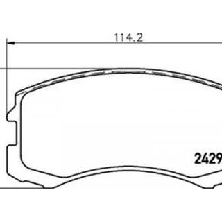 Girling ผ้าเบรคหน้ามิตซูบิชิ Mitsubishi LANCER CEDIA, NEW LANCER (CS5),6176519-1/T