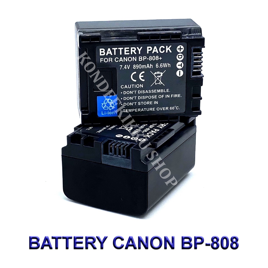 BP-808 / BP808 / BP-809 / BP809 แบตเตอรี่สำหรับกล้องแคนนอน Battery For Canon FS406,HFM400,HF100,HF M300,HF S100,HF S200,