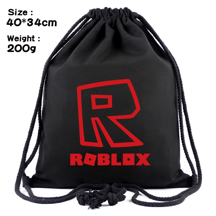 Roblox รูปแบบเกม Drawstring กระเป๋านักเรียนนักเรียน Travel Softback Backbags ความจุขนาดใหญ่กระเป๋าเด็กมัลติฟังก์ชั่น