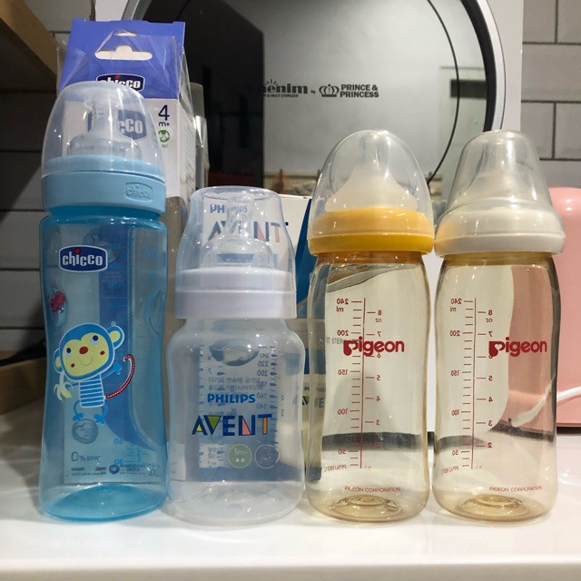 PTS ขวดนม  ขวดนมและจุกนม   pigeon