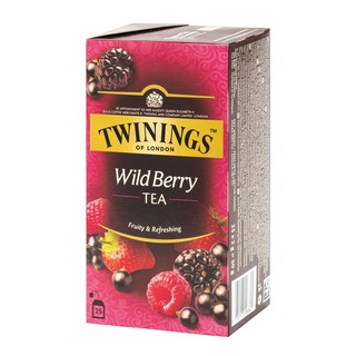 ชาอังกฤษ ไวด์เบอรี่ 25กรัม (กล่อง25ซอง) ทไวนิงส์ English tea Wide berry 25 grams (box of 25 sachets) Twinings