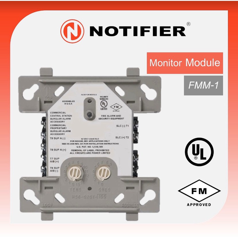 FMM1 "Notifier" Addressable Monitor Module UL/FM Shopee Thailand