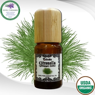 Citronella USDA Organic Essential Oil シトロネラエッセンシャルオイルオーガニック น้ำมันหอมระเหยตะไคร้หอม ออร์แกนิค