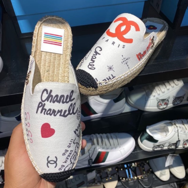 chanel pharrell slippers