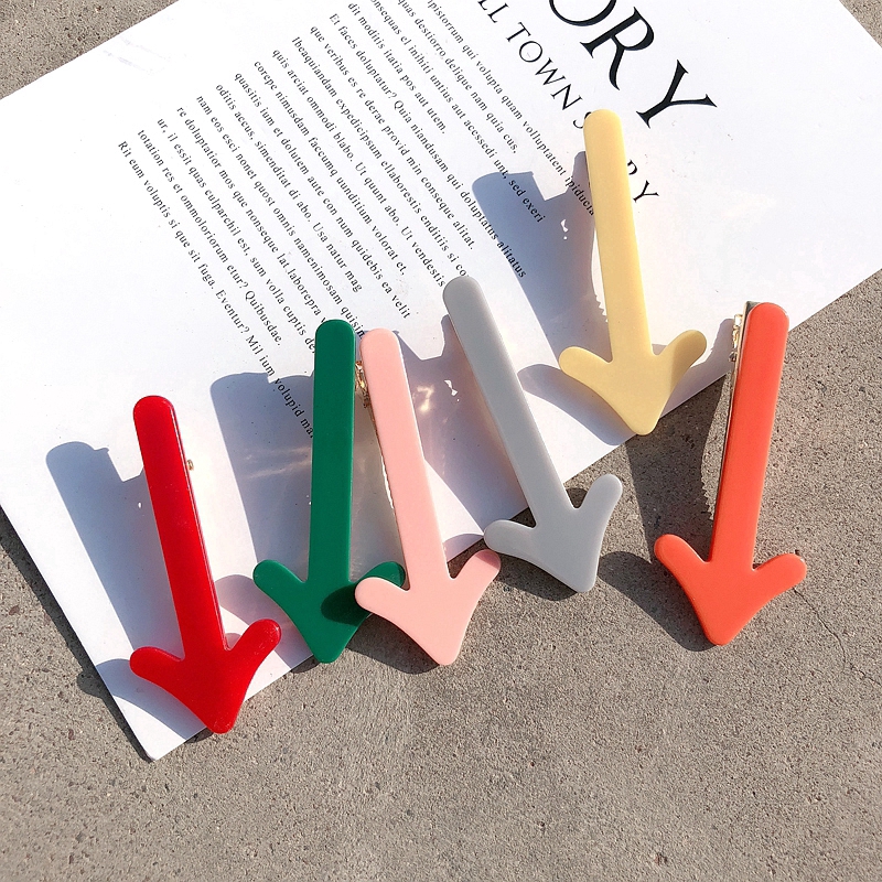 Creative Fun Arrow Hairpin Cute Candy Color Horse Hair Clip Funny Girls Hair Accessories