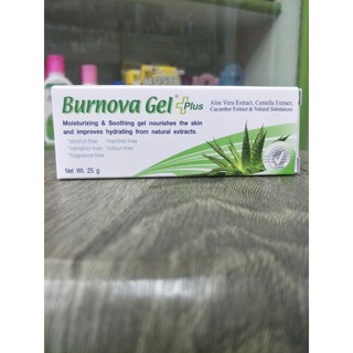 ว่านหางจระเข้  บำรุงผิวหน้า burnova 25 g