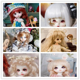 【doll Wigs】dw021 วิกผมขนาด 1/8 bjd 5-6 นิ้ว