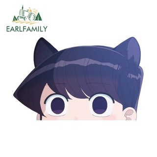 Earlfamily สติกเกอร์ ลายกราฟฟิตี้ Komi San กันน้ํา ขนาด 13 ซม. X 8.3 ซม. สําหรับตกแต่งหน้าต่างรถยนต์