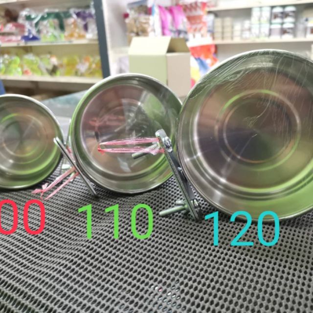 ถ้วยสแตนเลส พร้อมที่แขวน มี 3 ขนาด