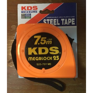 ตลับเมตร KDS Megalock หน้ากว้าง 25 mm.